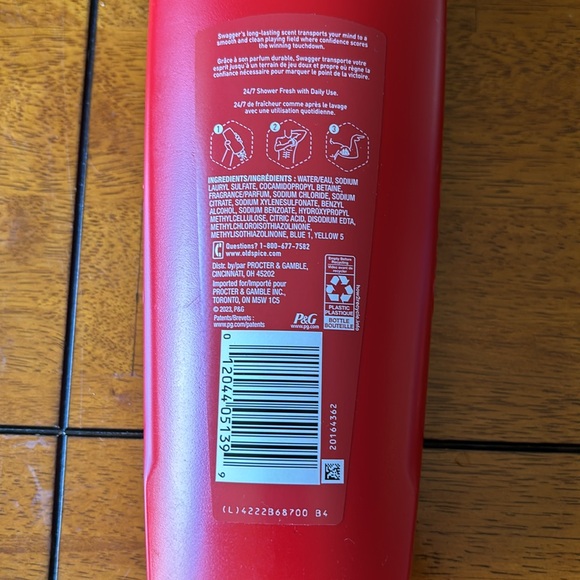OLD SPICE SWAGGER SCENT OF CEDAR BODY WASH 24/7 SHOWER FRESH 709mL/24FL OZ - Picture 6 of 6
